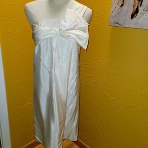 Gucci Cream white one shoulder dress